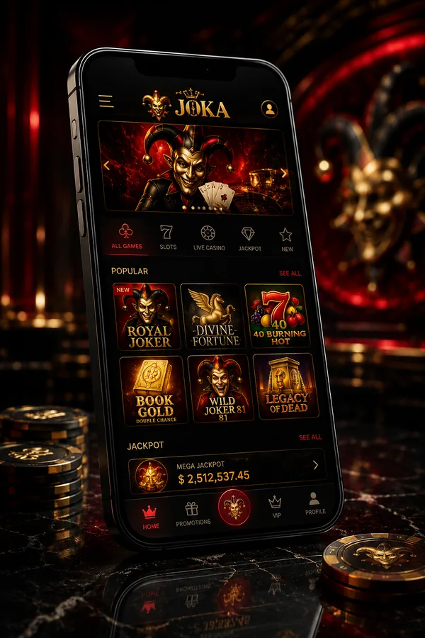 Joka Casino mobile lobby preview